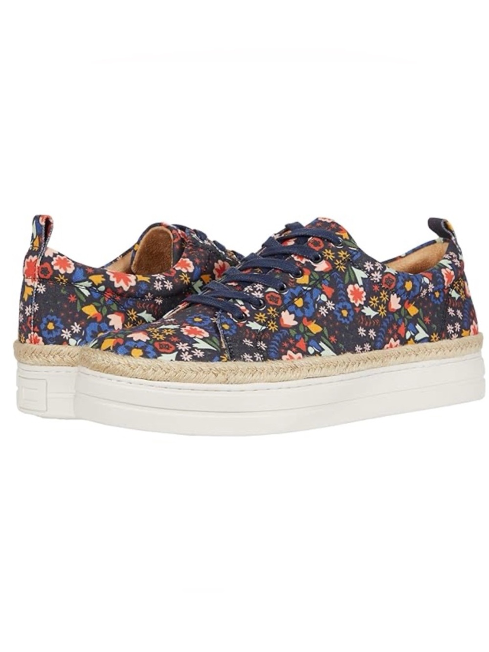 Jack Rogers Mia Floral Platform Sneaker Size 7